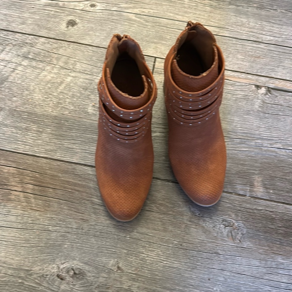 Mojo Moxy Dolce With Rhinestones Rust Color Women… - image 1